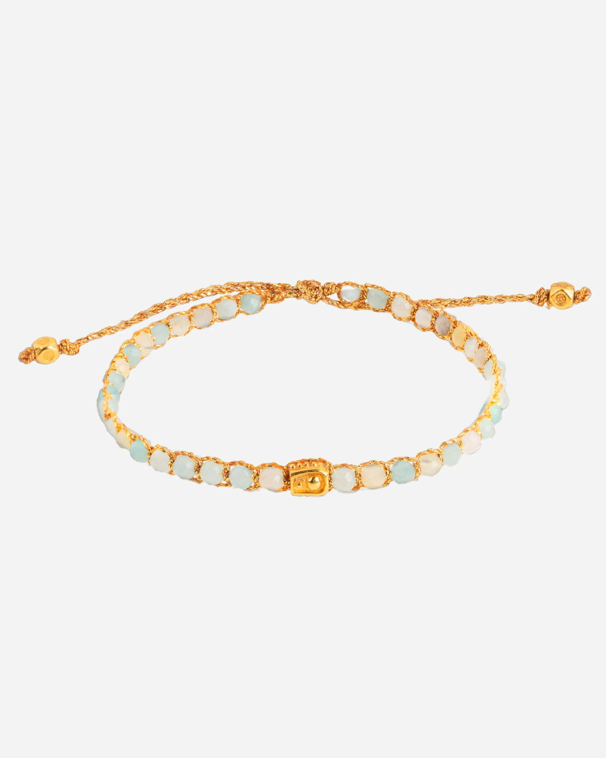 Aquamarine Crystal Bracelet | Gold: 18K Gold