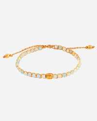 Aquamarine Crystal Bracelet | Gold: 18K Gold