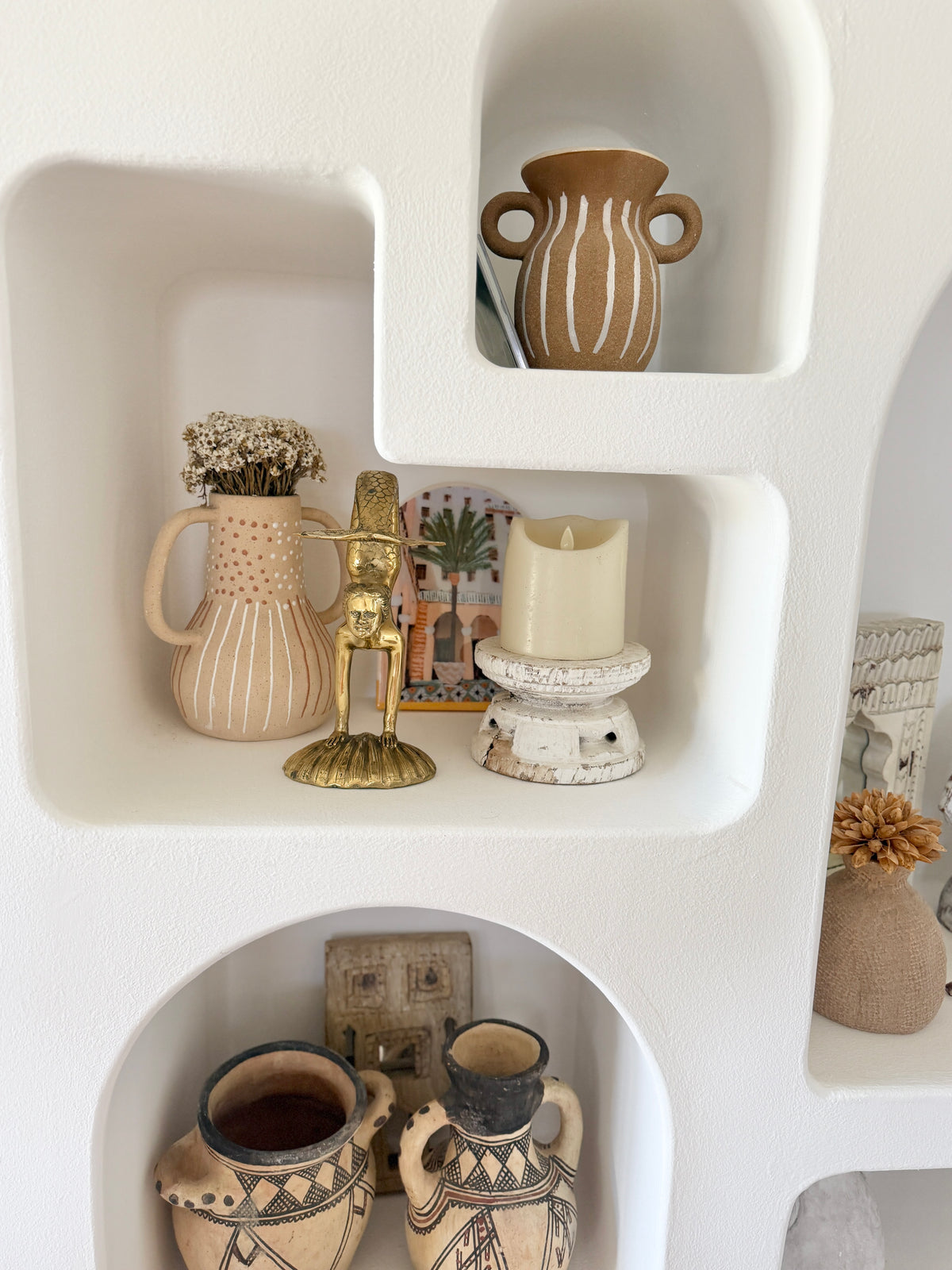 Large Brass Handstand Mermaid