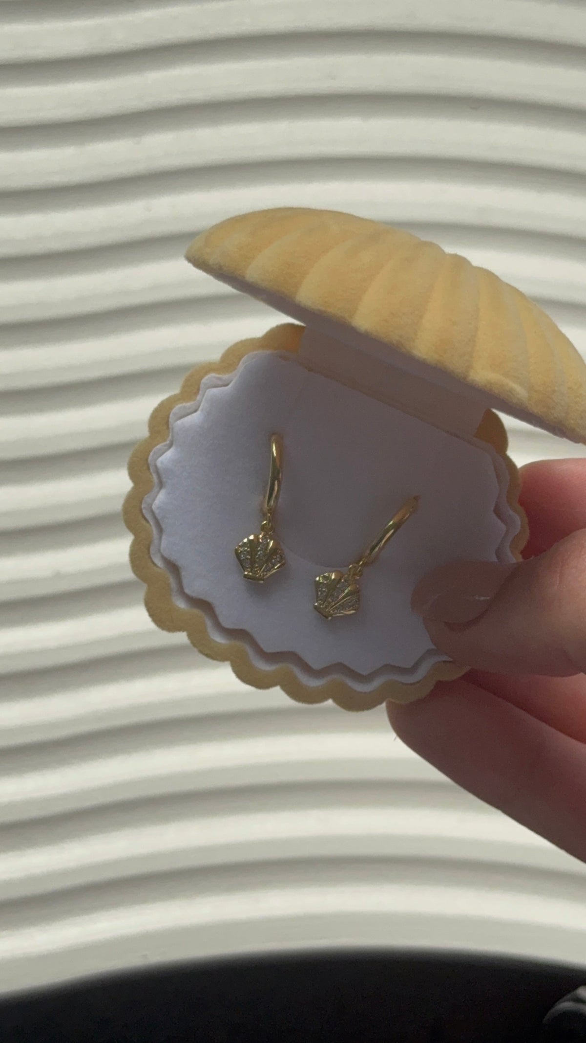 Halo Huggie earrings