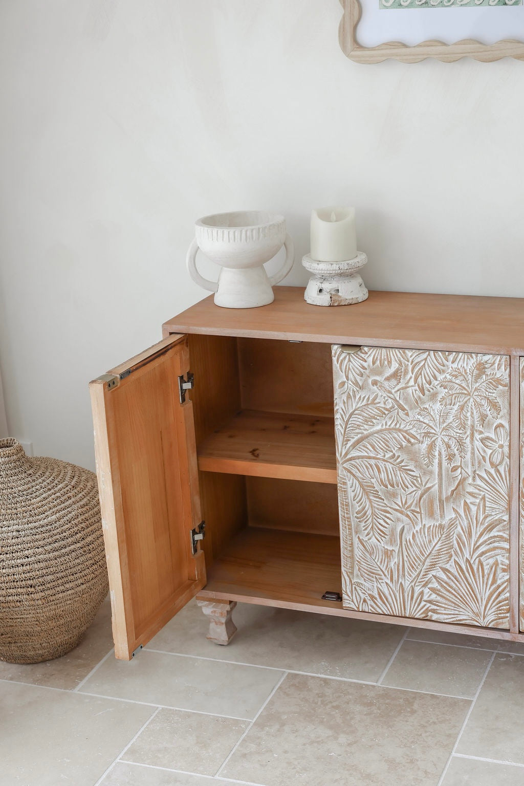 Sideboard Large Carved Les Palmas - Sierra