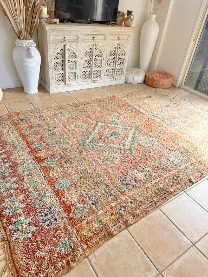 Moroccan Vintage Rug "Soul” 343 x 210