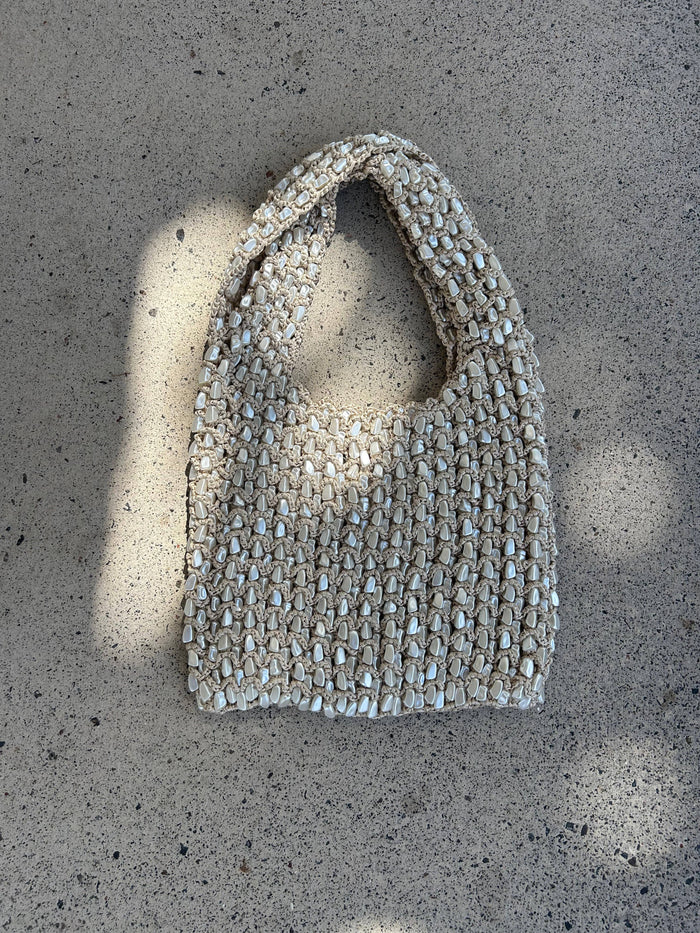 Sirena Pearl Beaded Bag - pre order please read delivery date