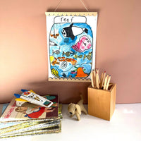 Magnetic Print Hanger Scallop 21cm