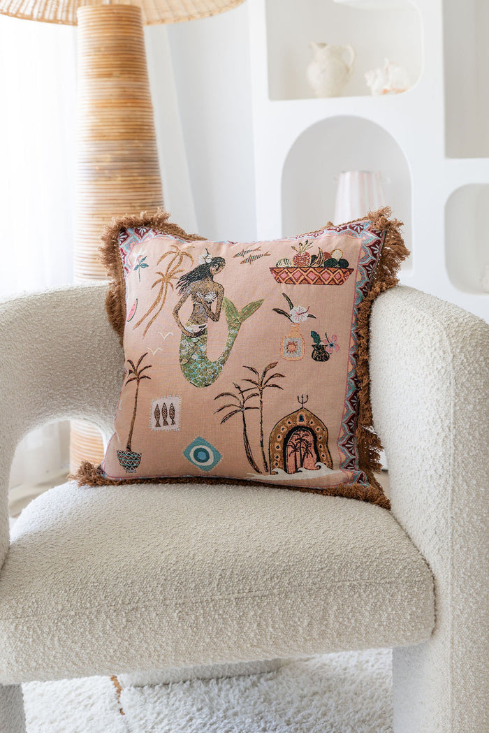 Sea Song Mermaid Cushion Cover
