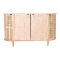 Buffet Les Palmas Carved Rattan & Wood