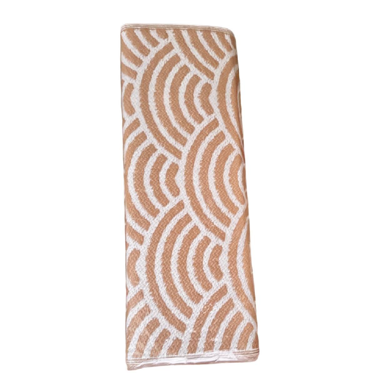 Recycled Outdoor Mat 14 Rainbow Wave ~ Small 1.8 x 1.8