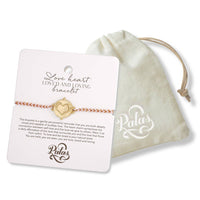 Love heart ‘loved and loving’ bracelet