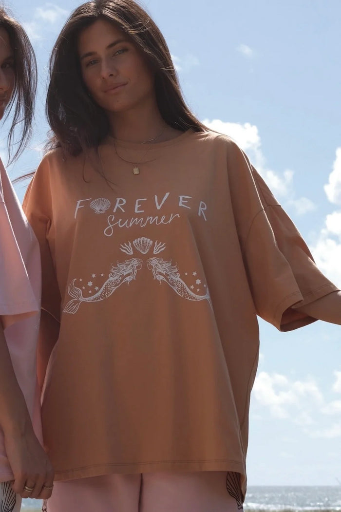 Forever Summer Oversized Tee Toffee