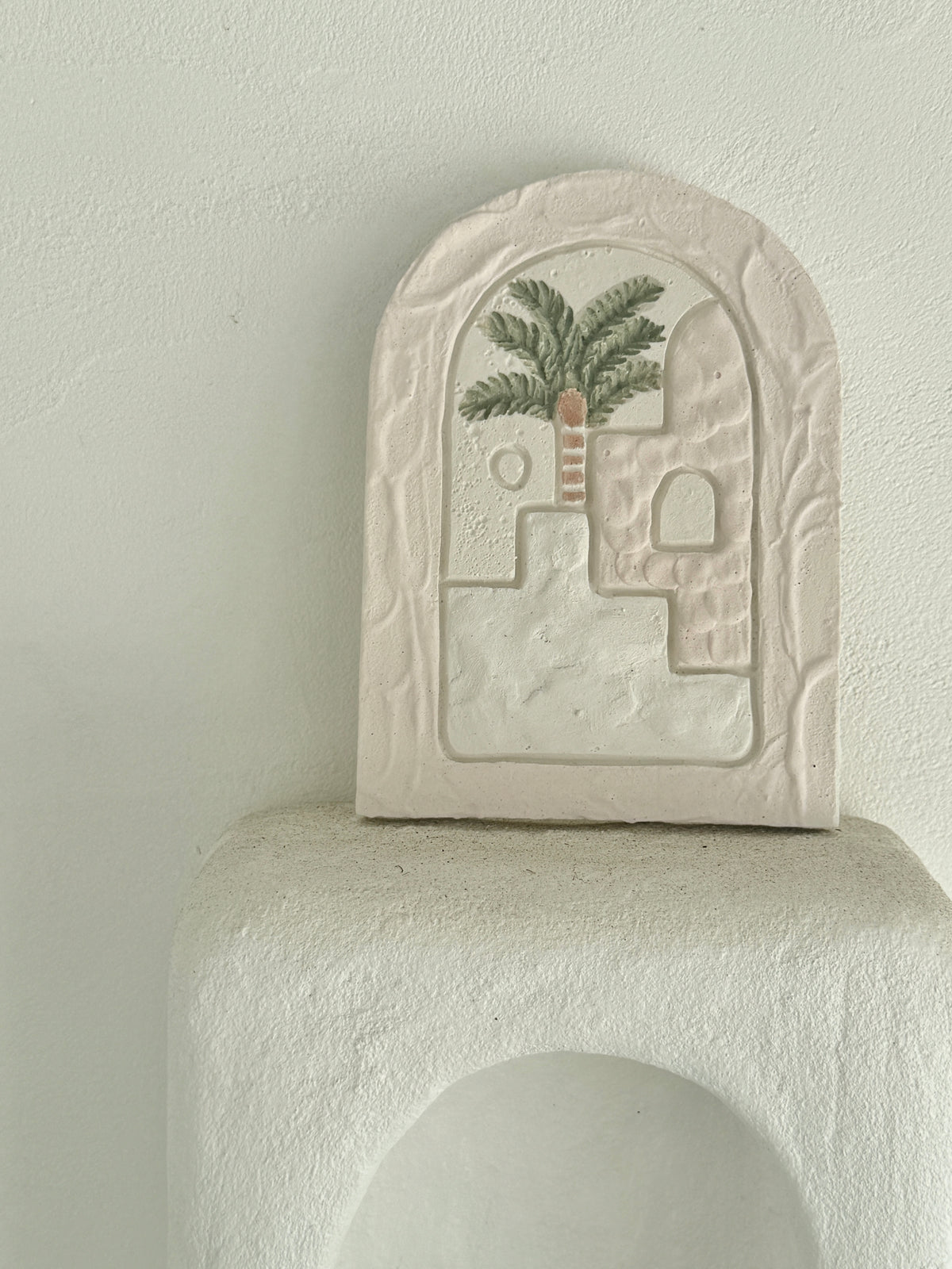 Plaque - Pink Palm - Small