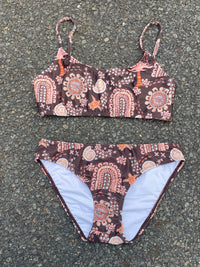 Salty Footprints Teens Swimwear - Two Piece Chocolate