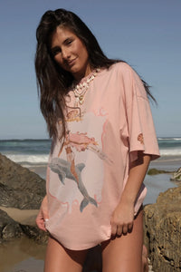 Queen Of The Sea Tee Pink