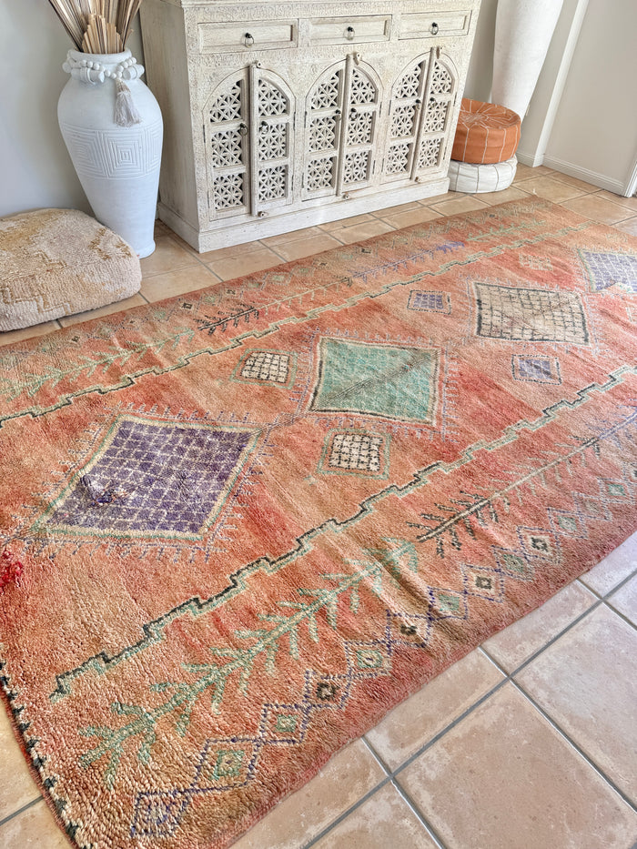Moroccan Vintage Rug “Luna” 333 x 186
