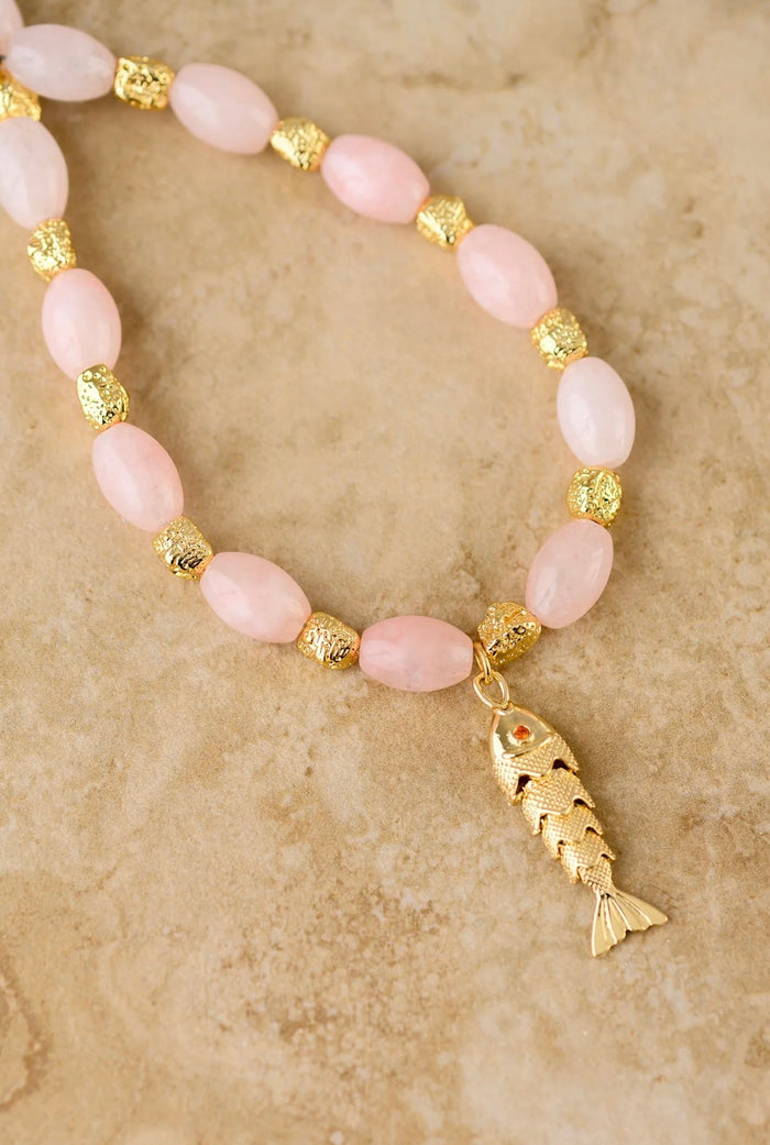Goia Rose Quartz Necklace