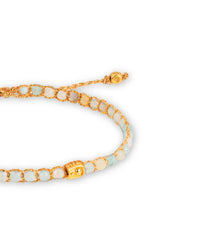 Aquamarine Crystal Bracelet | Gold: 18K Gold