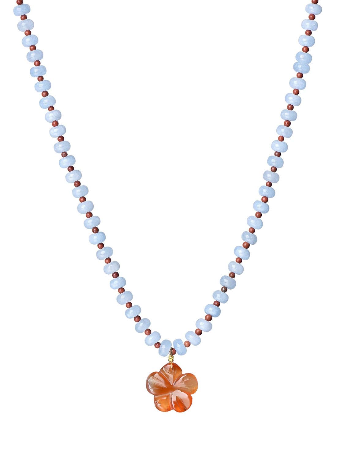 Elce Beaded Necklace: Gold