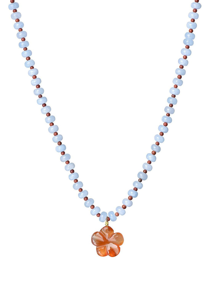 Elce Beaded Necklace: Gold