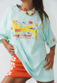 Spicy Island Tee Aqua