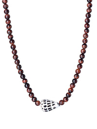 Coco Beaded Necklace: Silver