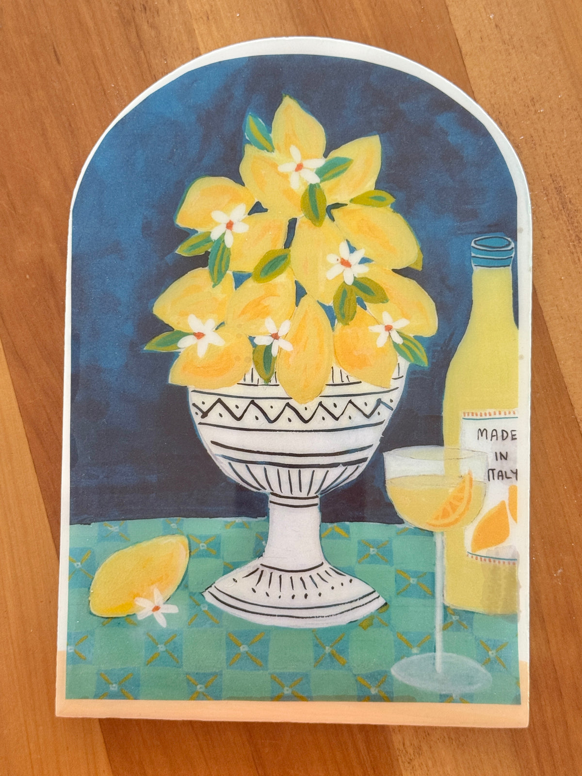 Sue Fantini Tile - Lemoncello - Large Arch