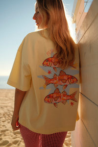 Fish Friends Oversized Boxy Tee Shirt