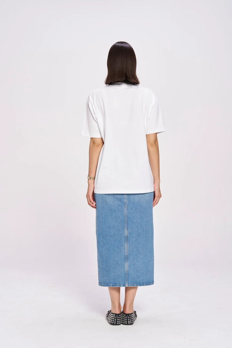 SALTY Oversized Shirt White