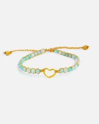 Kids Amazonite Crystal Bracelet|Gold