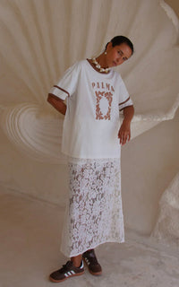 Palma Garden Oversized Tee Brown