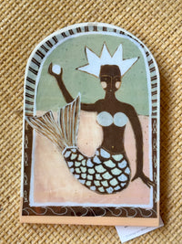 Sue Fantini Tile - Pearl Mermaid Large Arch