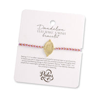 Dandelion ‘11:11 make a wish’ bracelet