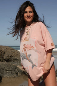 Queen Of The Sea Tee Pink