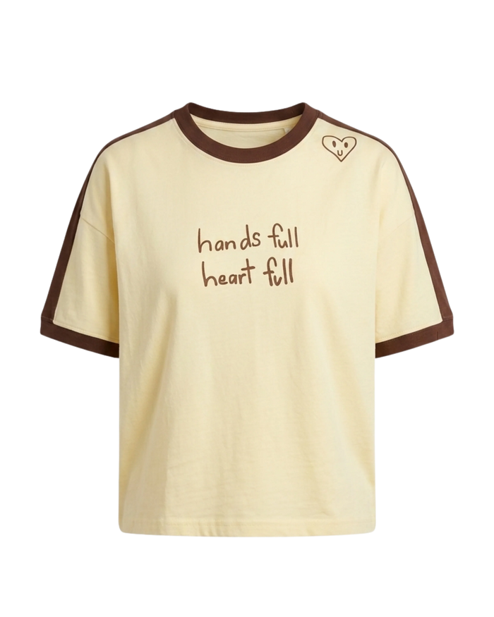 Heart Full Tee Cream/Choc