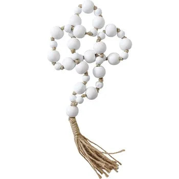 Wood and Jute Tassel Beads