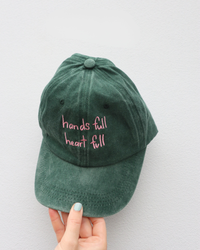 Heart Full Adults Cap: Watermelon w/ Lilac Design