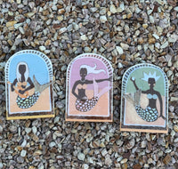 Sue Fantini Tile - Pearl Mermaid Large Arch