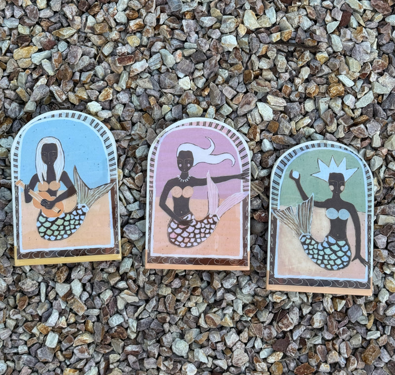 Sue Fantini Tile - Pearl Mermaid Large Arch