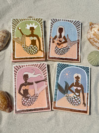 Sue Fantini Tile - Making Waves Mermaid