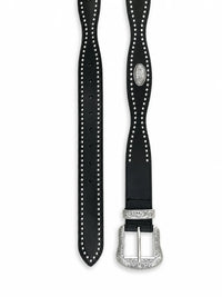 Studded Western Leather Belt