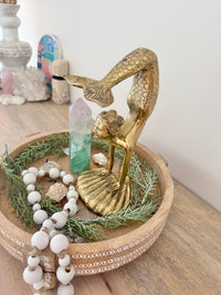 Large Brass Handstand Mermaid