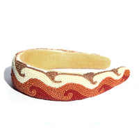 Beaded Headband Wave