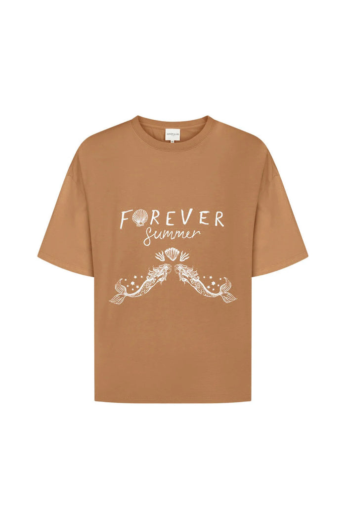 Forever Summer Oversized Tee Toffee