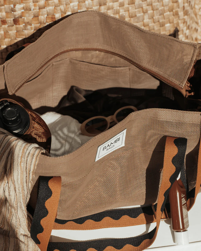 The Bambi Mesh Bag in Espresso