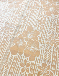 Recycled Outdoor Mat 1 Hibiscus ~ Large 2.8 x 2.8