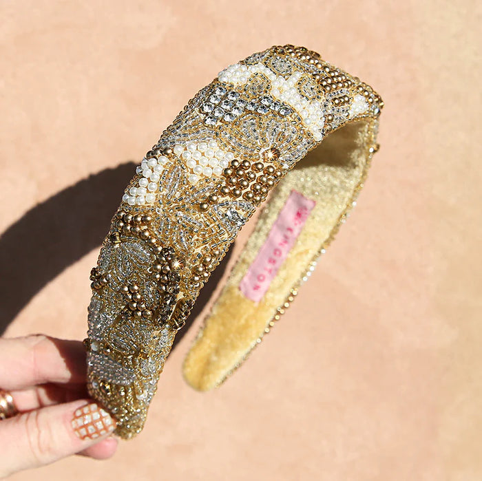 Beaded Headband Golden Fields