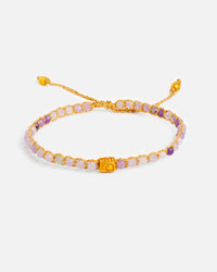 Lepidolite Crystal Bracelet | Gold: 18K Gold