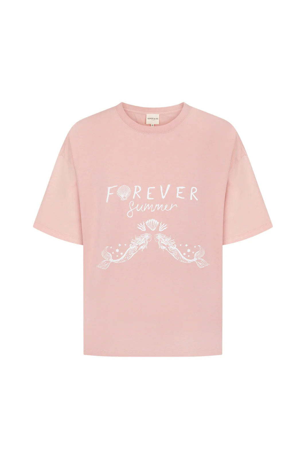 Forever Summer Oversized Tee Pink