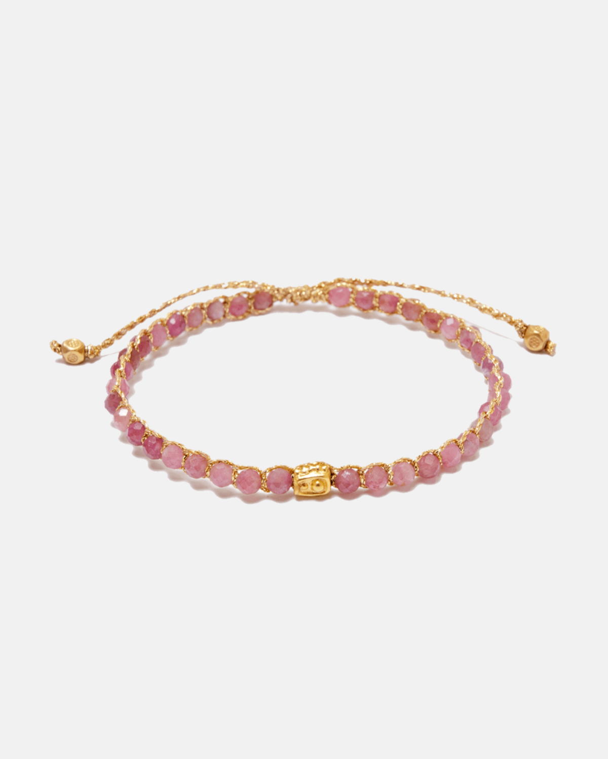 Pink Tourmaline Crystal Bracelet | Gold: 18K Gold