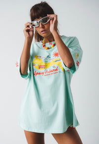 Spicy Island Tee Aqua