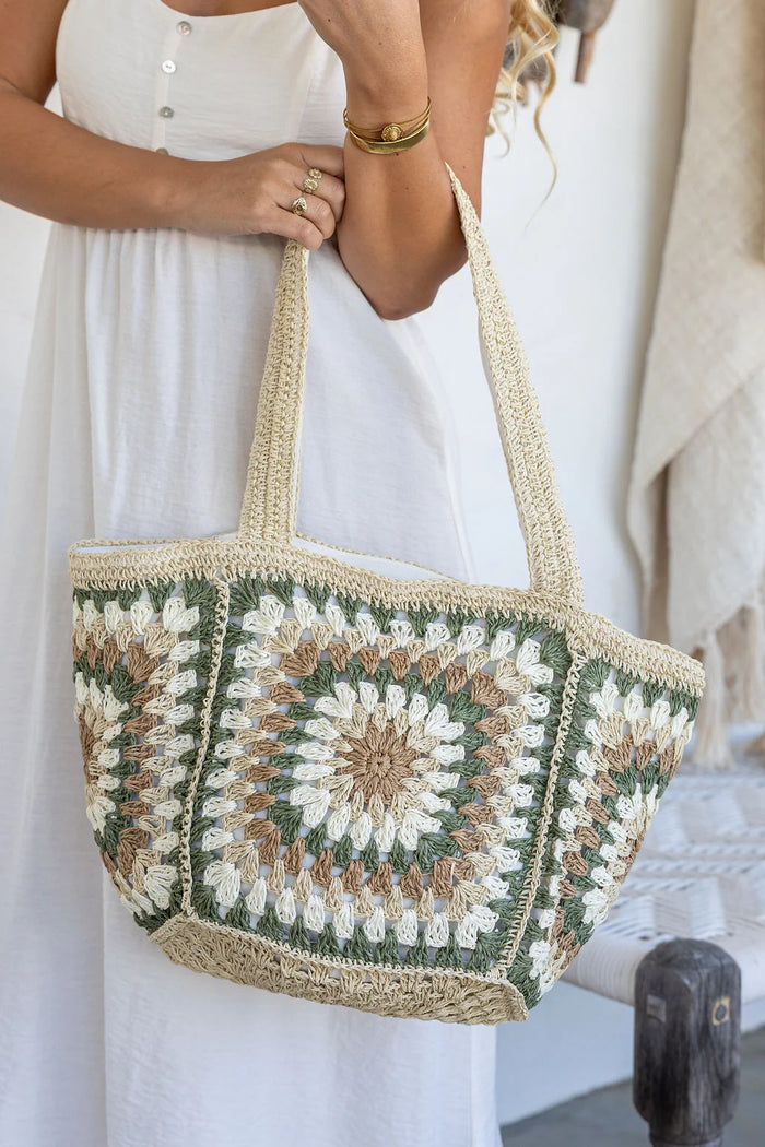 Boho Gypsy Bag - Natural Sage
