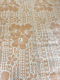 Recycled Outdoor Mat 2 Hibiscus ~ Med - 1.8 x 2.8